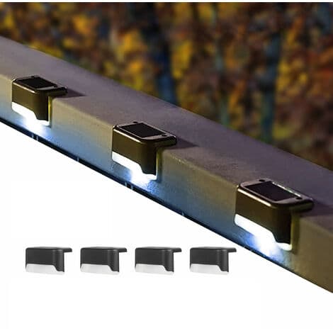 Solar Hegnslamper, 4-pak LED Solar Farvesensorlamper, Pool Dekorationslamper, Trædelys, Gårdslys (sort skal)