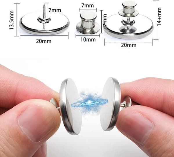 2 par magnetiske gardinholdere, magnetiske gardinbindere