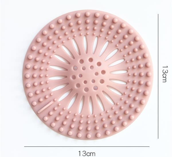 8-pack toalett- och avloppsavloppshårfilter, diskbänksfilter (rosa*2+grå*2+blå*2+grön*2)