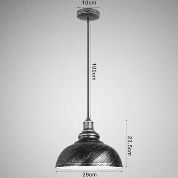 Paket Chandelier Hängande Industriell Retro E27 Taklampa Järn Lampskärm för Vardagsrum Sovrum Matrum Restaurang