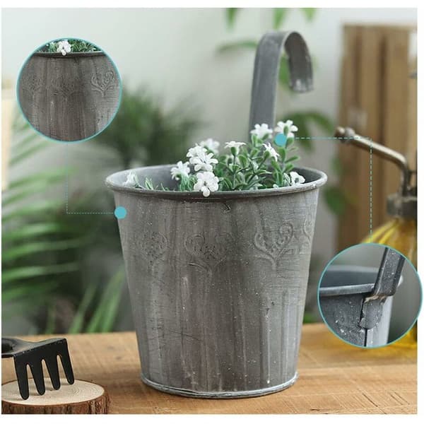 Balkon Hængende Blomsterpotter 3 Pak