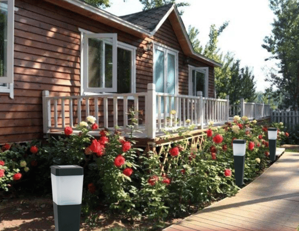 Solcelle Utegresslys, LED Villa Hage Lys Europeisk Stil Vanntett Gresslys,