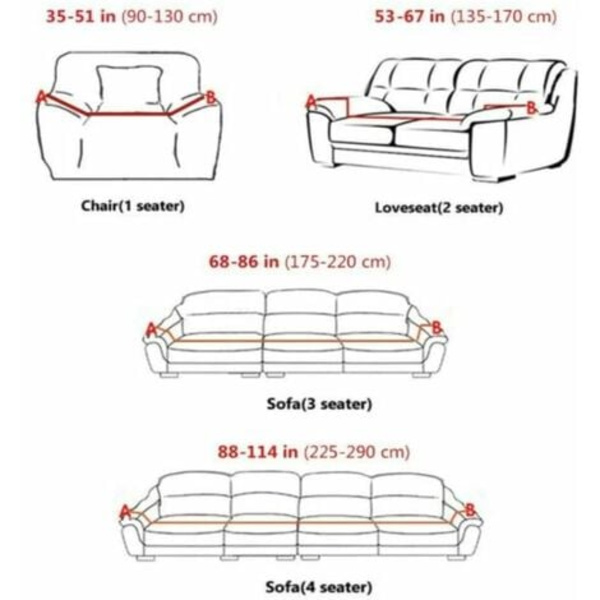 Trykt Sofadekke, Universelt Sofadekke for Lenestol/1-seter/Sofa/Queen Sofa, Møbelbeskytter (Grønn Blomst)-