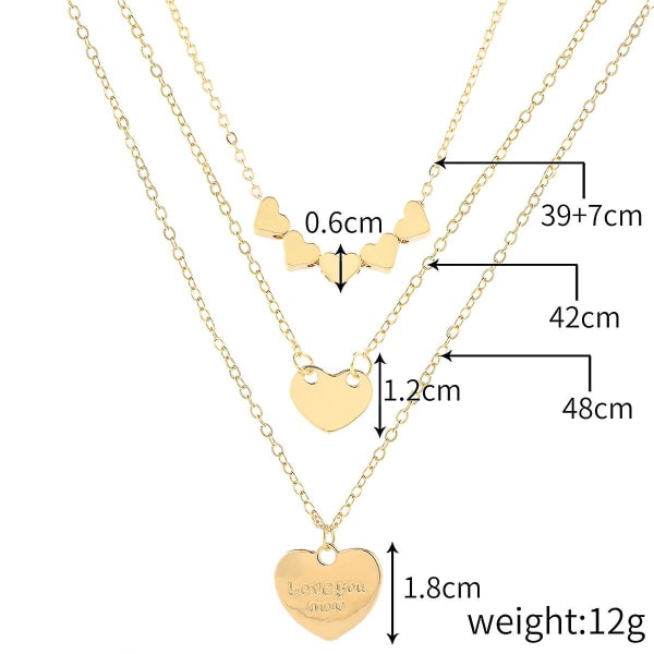 Halsband Heart Pearl Metallic Element Choker Modesmycken B1609 N2003-25