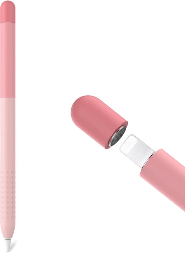 (Rosa) Apple Pencil 1. generasjons etui, gradientfarget silikon
