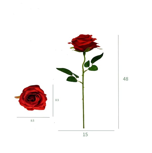 3-pack konstgjorda rosor konstgjorda rosor Red