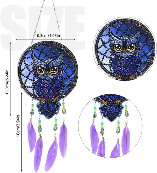 Diamantmaling Krystall Solfanger DIY Diamantbroderisett