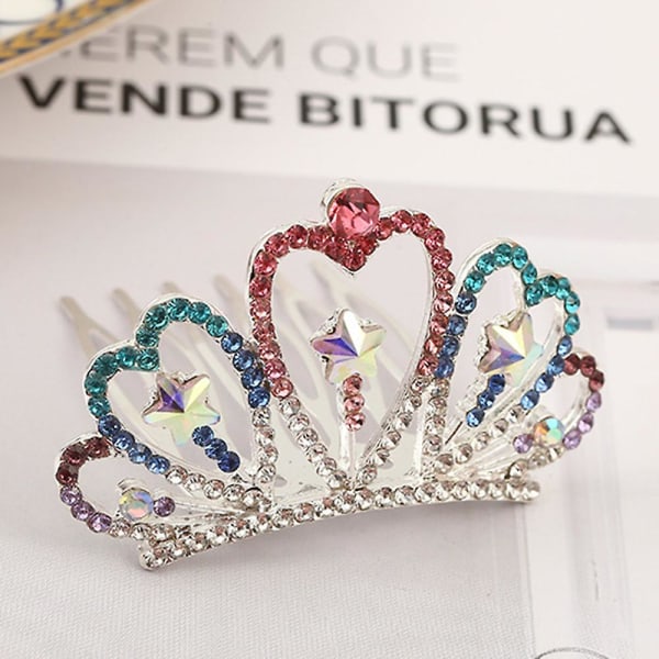 Barnens Rhinestone Crown Hårkam Babytillbehör Barnens Dag Huvudbonad Style 11