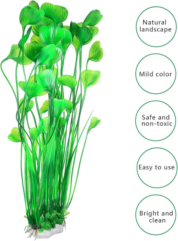 2 stycken akvariedekoration simulerade vattenväxter akvarium