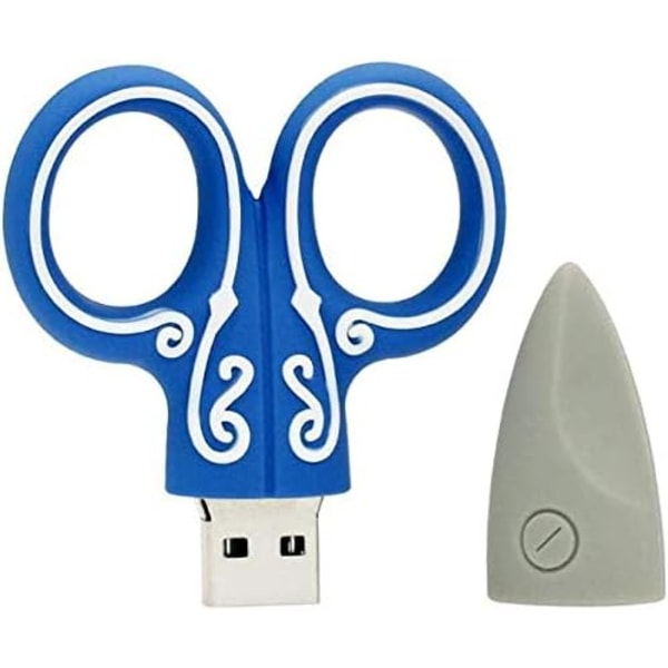 Saxformad USB-minne (8GB Blå Saxar)