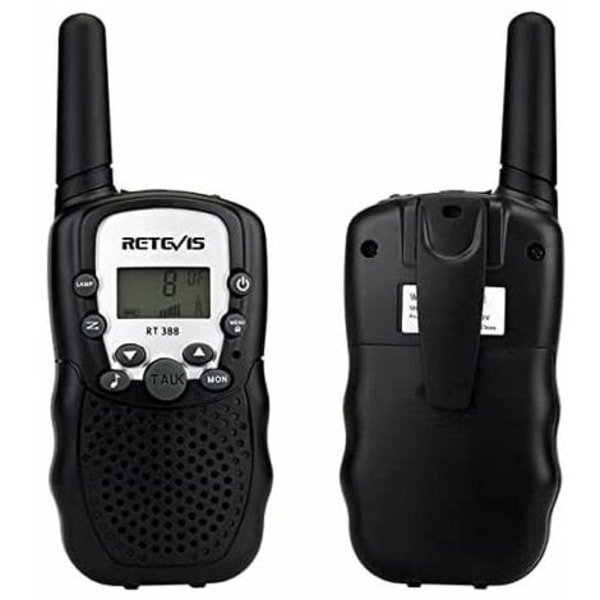 Retevis RT388 Barnwalkie Talkie, Uppladdningsbar Lång Räckvidd Leksakspresent för 3-12 Åriga Pojkar, VOX Ficklampa, för Camping,