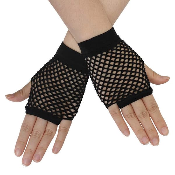 2 Sorte Mesh Handsker, One Size Dame