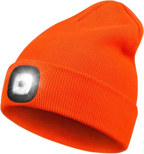 LED-pipo oranssilla valolla, USB ladattava handsfree 4