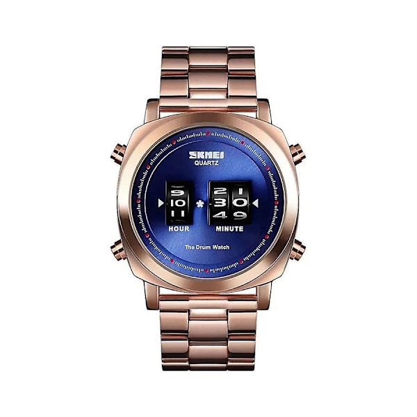 Herrmode Utomhus Sport Multifunktion Alarm 5bar Vattentät Digital Klocka 1531