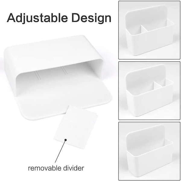 Vit Magnetic Marker Pennhållare Magnetic Whiteboard Pennhållare Dry Erase Organizer Magnetisk pennhållare för whiteboards, kylskåp, skåp och magnetiska