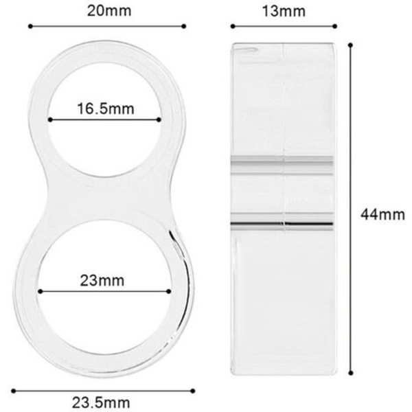 Door Stops, 10 Pieces Door Stopper Wedge Door Handle Protection Door Stop Non-Toxic Transparent Door Handle, Protect the