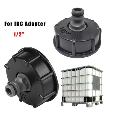 2-pack IBC-tankadapter, adapter till kran 1/2 tum