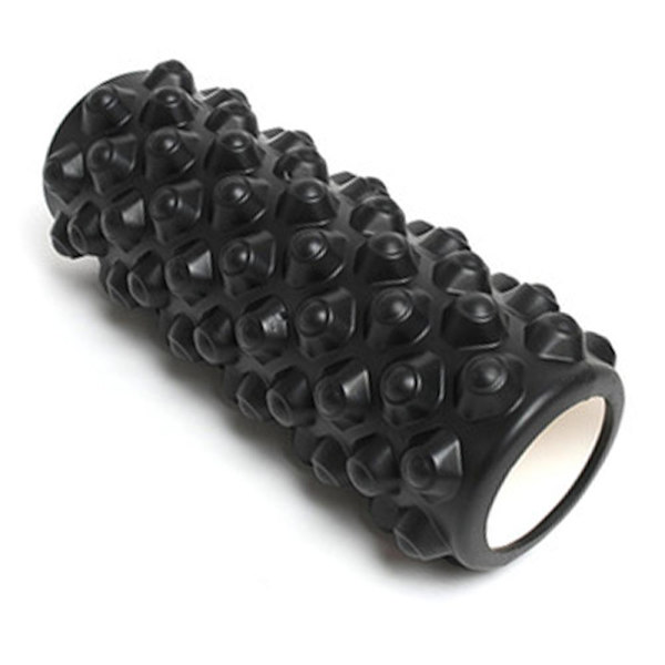 Fascia Rullar, Extra Lång Foam Roller, Pilates Roller för Hals, Rygg, Ryggrad och Säte, Triggerpunkt Massage Roller för Självmassage Black