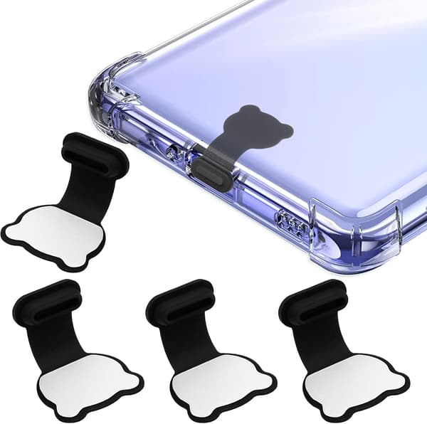 5-pack (Björnform) Silikondammpluggar för USB C-port