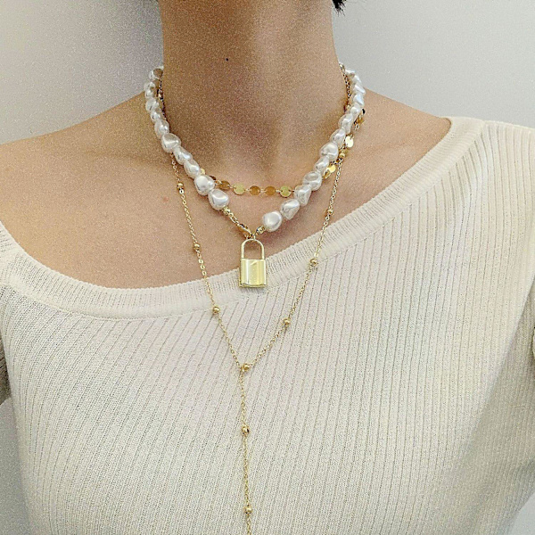 Halsband Måne Mode Smycken B1895 N2003-12