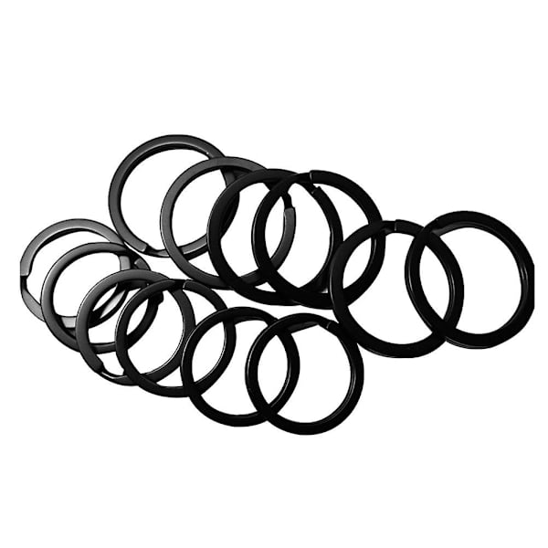 40 st Nyckelringar Platta Split Ring Nyckelringsringar För Berlocker Smyckestillverkning Nycklar