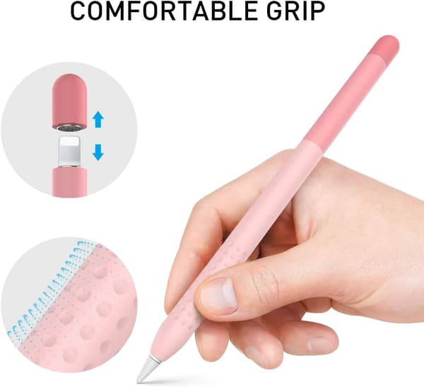 (Rosa) Apple Pencil 1. generasjons etui, gradientfarget silikon