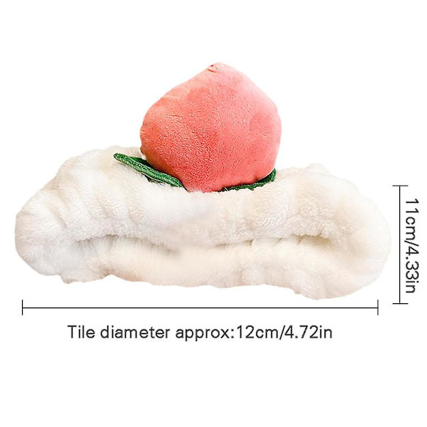Mikrofiber Pandebånd Blødt Plys Design i Fersken Makeup Pandebånd Elastisk Hårbånd Ansigtsvask Spa Brusebad Light Pink