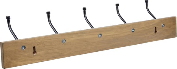 Basics Rektangulär Väggkrok, Uppsättning om 1, Råträ