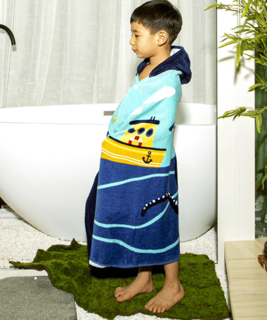 Barne-bomullshettegenser med piratdesign dp-26 lengde 76 cm