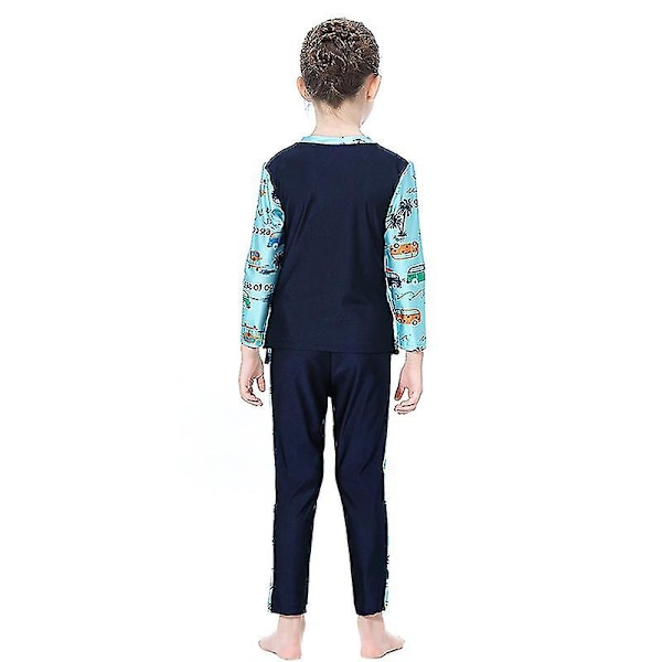 3-pack Muslimsk Badkläder för Flickor - Burkini, Islamisk Baddräkt, Strandkläder Navy Blue 9-10 Years