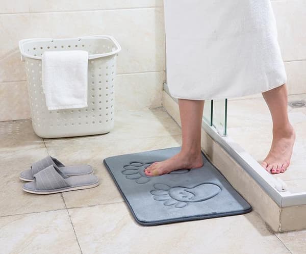 Tjock Memory Foam Golvmatta Dörrmatta Sovrum Kök Badrum Matta Absorberande Halksäker Matta, A07