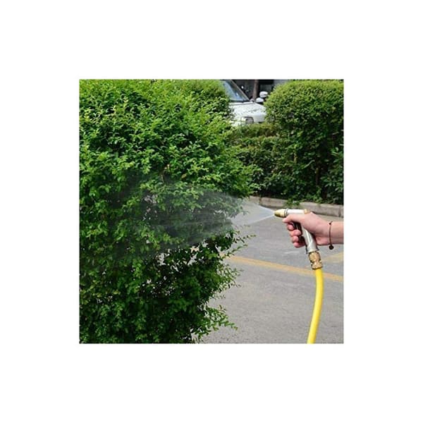 Trädgårdsmultifunktionell kopparpläterad sprinkler högtrycksbiltvätt vattenpistol,