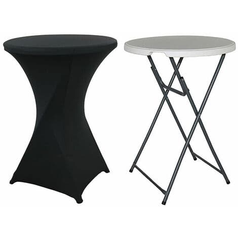 Bordtrekk til bistro - Spis stående - Deco Cocktail - Stretch Spandex (mørkegrønn)