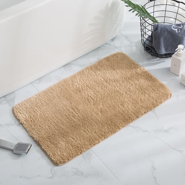 Gulvmatter, dørmatter, sklisikre absorberende tepper til bad, inngangsmatte (kamel, 50*80cm)