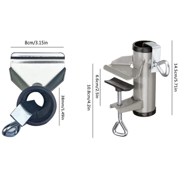 Balkongparaplyhållare, tillbehör till bordsparaplyhållare, Balkongbordsparaplyhållare, Paraplyhållare Paraply Fixt