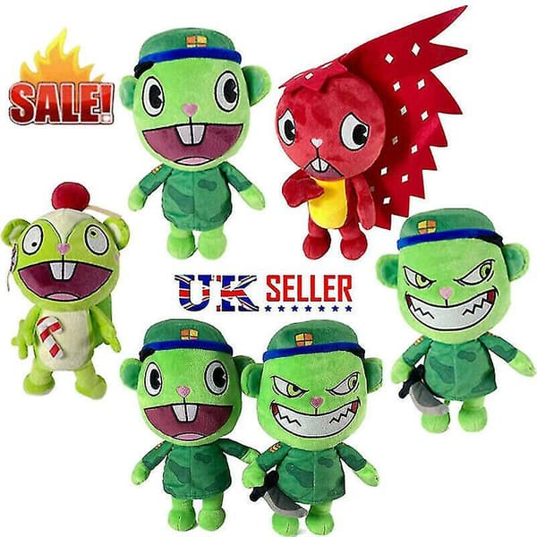 Anime Plysch Leksak Dockor Present Happy Tree Friends Htf Flippy Fliqpy Fylld C