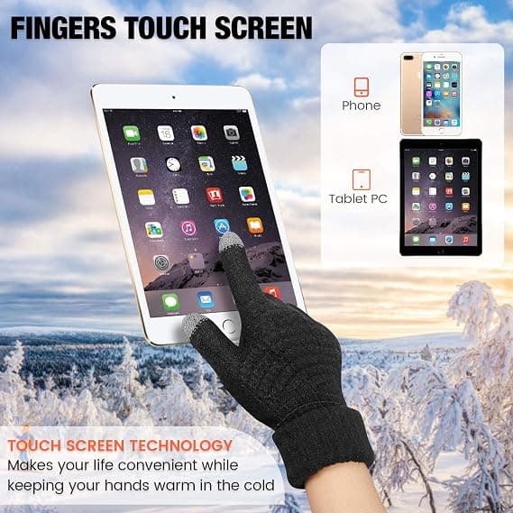 4 Par Dam Touchscreen Vinterhandskar