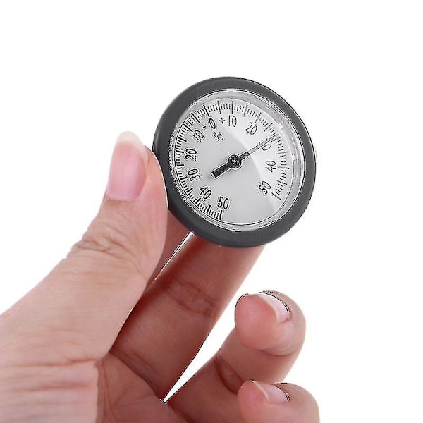 Mini Termometer Fiskeförvaring Väska Bagage Box 38mm Inbyggd Temperaturmätare Monitor Ingen Batteri Behövs