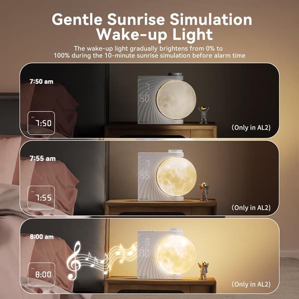 Sunrise Vækkeure Natlampe Ure