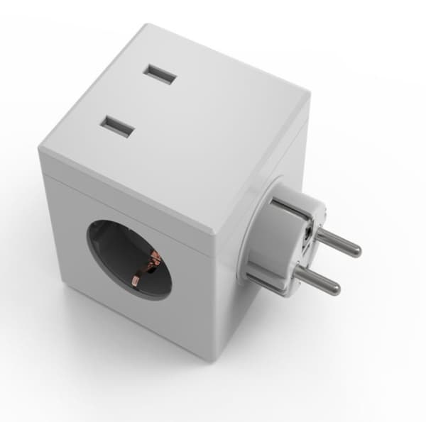 Europæisk USB-stikadapter, Europæisk standard multifunktions stikkontakt (E02a)