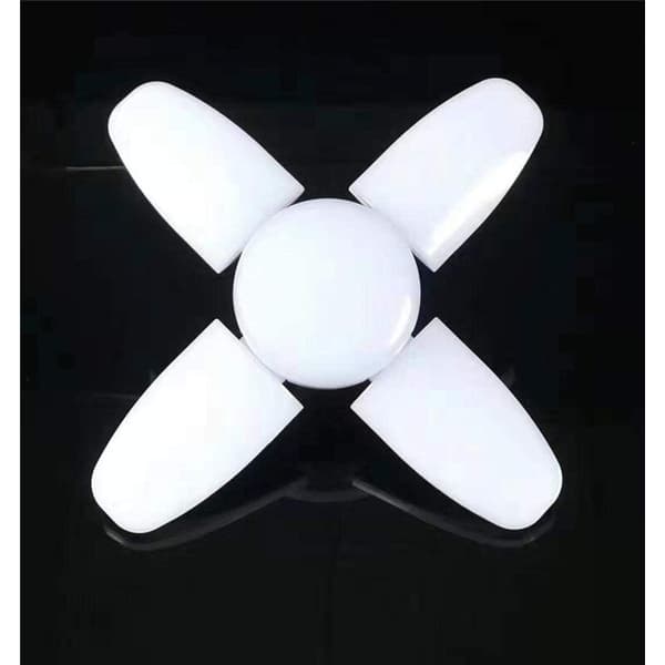 Pakke Hvid LED Pladelys 4+1 Foldbart Lys, Loftlys, Garagelys, 60W E27 6500K 6000Lm Værkstedslys, 175-265v