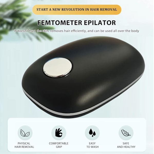 1 stk. (Sort) Nano Hår Epilator til Kvinder med Epilator Effekt