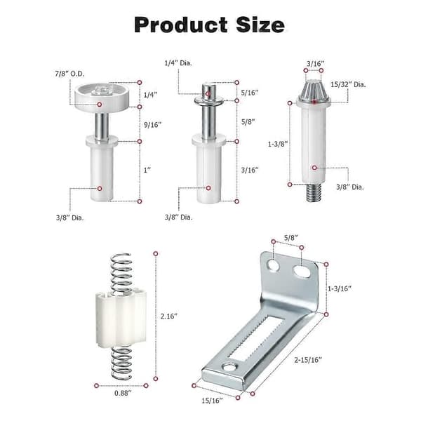Reparationsreservedel Foldedør Hardware Kit Dørreparationskit til dør