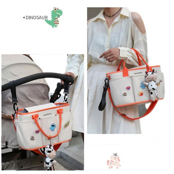 Bleieveske, Mamma & Pappa Reise Skulder Messenger Bag, Multifunksjonell Babyveske For Gutter & Jenter A916-618 beige