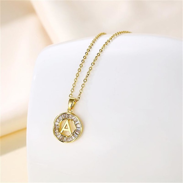 Halsband Bokstav Metalliskt Element Flickors Mode Smycken Ac2712 R