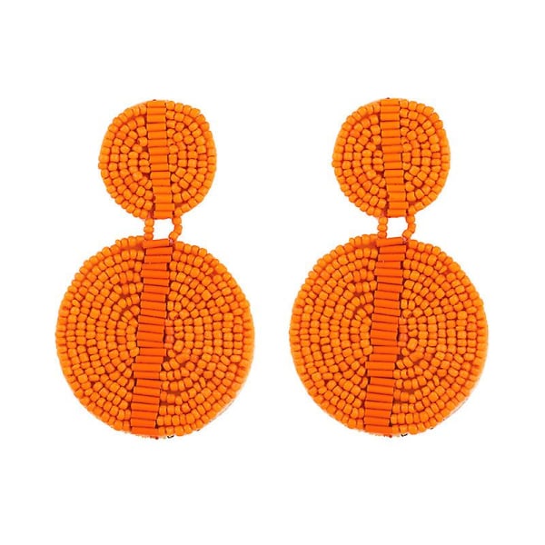 Örhängen Vintage Zircon Geometry Stud Modesmycken Ac8954 Orange