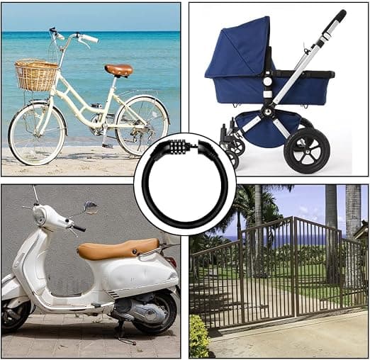1 Sort Cykel Lås, El-Scooter Lås, Scooter Lås