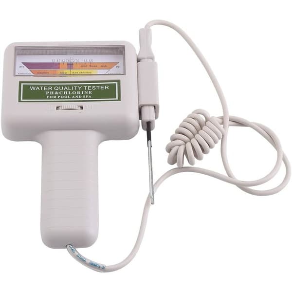 Bærbar PH Klor Tester Kit Svømmebasseng Spa Elektronisk Vanntester Vannkvalitetsanalyse Vanntestmåler