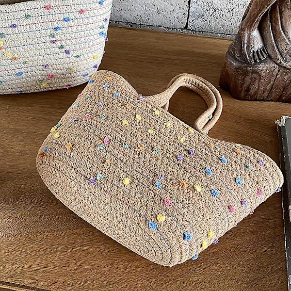 Sommerstrandtaske, håndlavet taske Kvinders håndtaske W30xh14xl18(cm) c91
