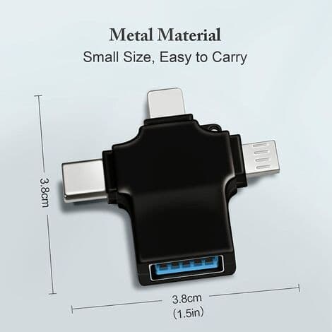 OTG USB 3 til universell adapter, Micro/USB C til USB 3.0-adapter, kompatibel med mobiltelefon/datamaskin, støtter USB-minnepinne